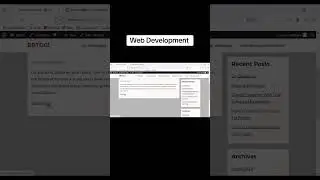 Word press Development | WordPress tutorial | web development #shorts #viral #youtubeshorts