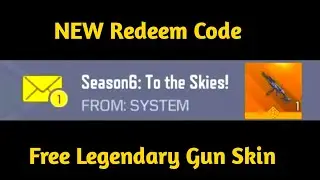 Get Legendary Gun Skin CODM redeem code || Today New Redeem Code || Codm redeem code 2022