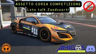 Assetto Corsa Competizione | Lets talk Zandvoort | ACC track guide for the non aliens