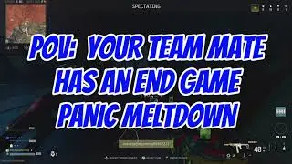 When Your Team Mate Panics In The End Game of Warzone!...