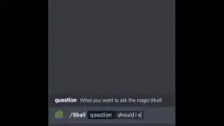 Pov:you use a discord bot with an 8 ball