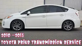how to : 2010 to 2015 toyota prius transmission service