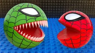 Spider Pacman Vs Red Monster Pacman