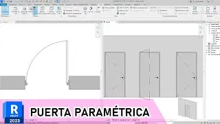 CREAR PUERTA PARAMÉTRICA REVIT - DIFERENTE VISUALIZACIÓN