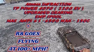 Arrma Infraction TP4070 Rips! R8 Flips @ 100MPH
