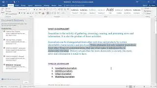 Ethics of Journalism, Academic reference, Communication, research