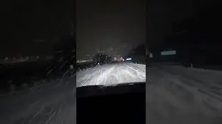 Трасса М4 Дон, Воронеж, снегопад 23 ноября 2023 