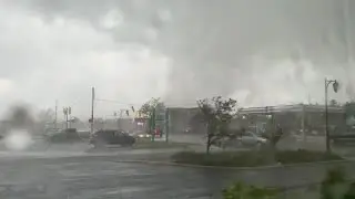 Footage of tornado touchdown in Gaylord