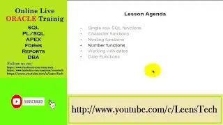 Oracle 12c SQL Workshop: SL#28 Numeric Functions in the SQL Statements