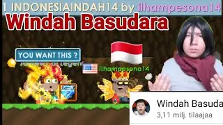 Growtopia | Windah Basudara Top 1 World! (NEW BIG INDONESIA YOUTUBER)