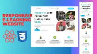 Build A Responsive Educational Website Using React JS | Responsive Education Website Using React JS
