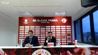 Pozápasová tisková konference s trenérem Dušanem Uhrinem.