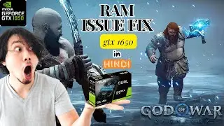 God of War Ragnarok on GTX 1650 (FIXED) VRAM Limit Bypass MOD | IN HINDI