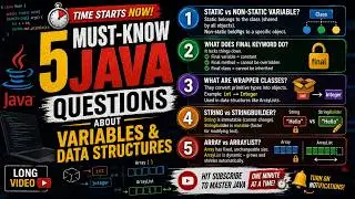 Top 5 Java Interview Questions: Variables & Data Structures Explained ☕