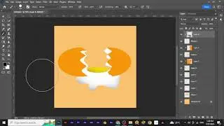How to do the digital art egg broken