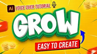 3d Text Effect in Illustrator - Create Comic Style 3D Text Effect in Illustrator 🎨