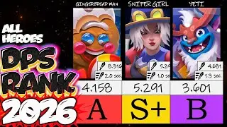 DPS RANKING ‼️NOT TIER LIST‼️ 2026 ALL HEROES | LUDUS (Android, iOS)