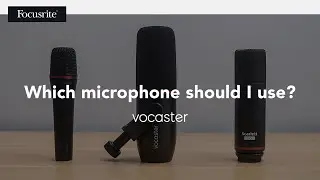 Choosing the right microphone for your audio recording set up // Focusrite