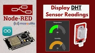 DHT Sensor with ESP || Display Reading on Node-RED.