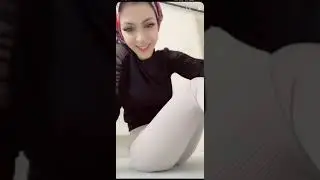 türbanlı kaşar canlı yayında beyaz taytiyla poz veriyor 🍑