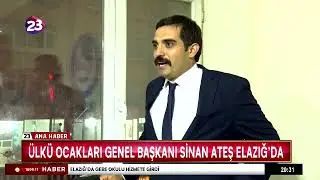 ÜLKÜ OCAKLARI GENEL BAŞKANI SİNAN ATEŞ ELAZIĞ’DA