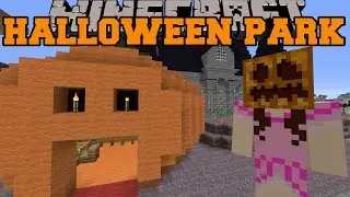 Minecraft: HALLOWEEN PARK (Zombie Maze, Graveyard, & Boat Ride!) [2]