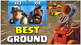 Ground Best TH12 Hog Miner + Hybrid Attack Strategy COC