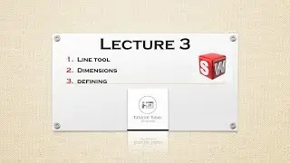 how to easily use line, dimension, auto dimension tool at Tutorial Tuber.