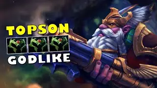 Dota 2 TOPSON [Sniper] GODLIKE 3 Wraith Band Build Early Game 7.34e