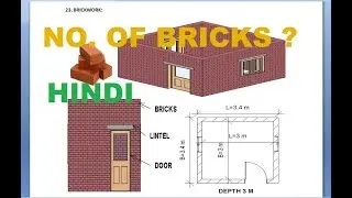 HOW TO CALCULATE NUMBER OF BRICKS ? IN HINDI