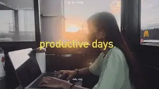 working diaries ⏤ a productive week.  🇵🇭