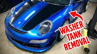 Porsche 997, Washer Fluid Reservoir Removal