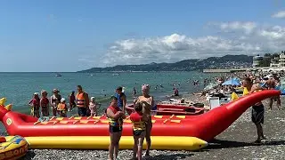 ОТДЫХ В СОЧИ 2024 / НОВЫЙ ПАРК И ПЛЯЖ 🏝️ РИВЬЕРА / Толпы Туристов