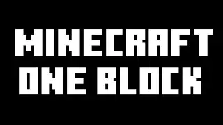 Minecraft one block Day 1