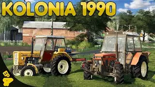 Grass Work - Farming Simulator 19 -  Kolonia 1990 Ep.4 (with Wheel Cam)