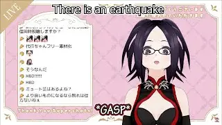 Vtuber Kson reacts to an earthquake