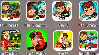 Ben 10 Up to Speed,Ben 10 Heroes,Omnitrix Assault,Ben 10 Super Hero Time,Ben 10 Protector of Earth..