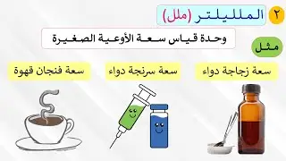 الـتــحـويـل بـيـن وحــدات قــيــاس الــسـعـة (الـلـتـر والـمـللـيـلـتـر)