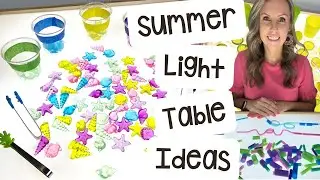 Summer Light Table Ideas for Preschool, Pre-k, and Kindergarten