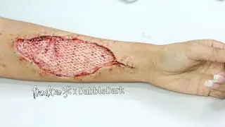 Skin Graft Makeup - Prosthetic Application