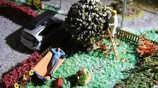 Modeleisenbahn  Winterlandschaft mit
