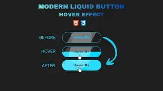 Modern Liquid Button Hover Effect | HTML & CSS