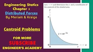 Determine the y coordinate of the centroid of the shaded area. | Centroids | Engineers Academy