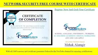 network security free certificate | Itronix solutions