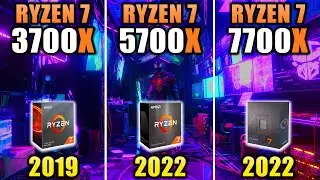 R7 3700X vs R7 5700X vs R7 7700X - How Much Performance Improvement?