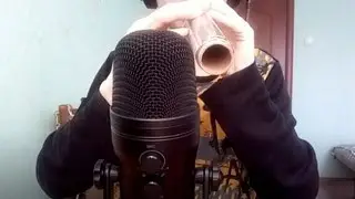 ◆АСМР ЗВУКИ РТА ЧЕРЕЗ ТРУБОЧКУ, ЗВУКИ РТА С УШКА НА УШКО, С КОНФЕТОЙ ВО РТУ ◆ ASMR С УШКА НА УШКО