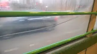 Вода в стеклопакете автобуса