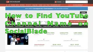 How to Find YouTube Channel Name on Social Blade