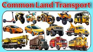 Vehicles Name in English | Land Transports Name | Types of Vehicles in English | Vehicles Vocabulary