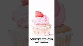 How easy is digital watercolor? #shorts #procreateart